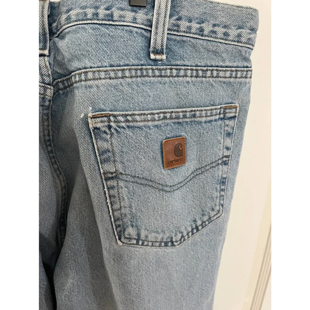 Carhartt Men’s Distressed Jeans 36x34 BV60 LVB - Picture 6 of 8